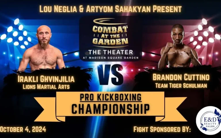 Irakli Ghvinjilia Takes on Brandon Cuttino at MSG Oct 4