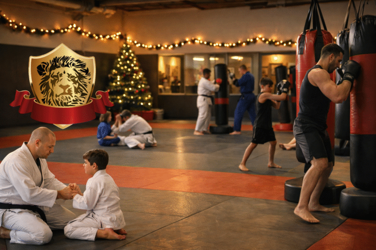 Healthy Body. Strong Mind. Happy Holidays from Lions Fight Martial Arts